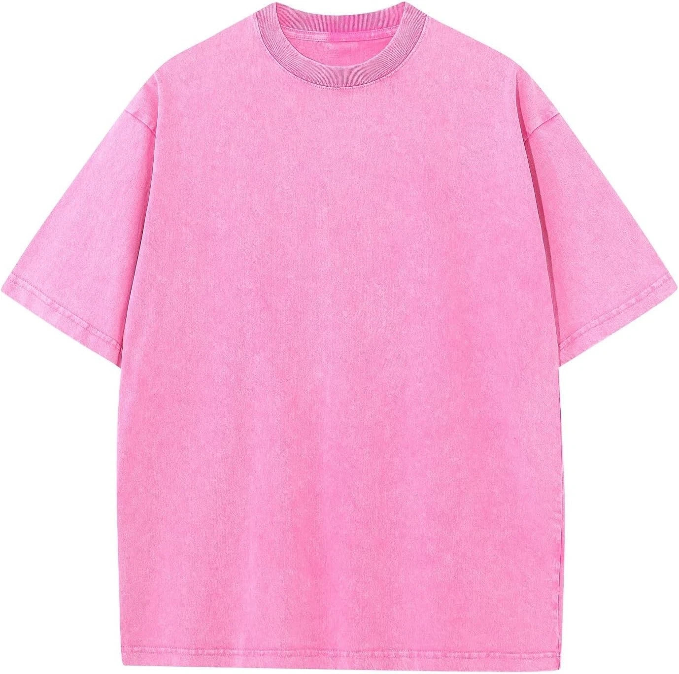 Men’s Oversized Vintage Acid Wash T-Shirt 100% Cotton Loose Fit Streetwear Tee gallery