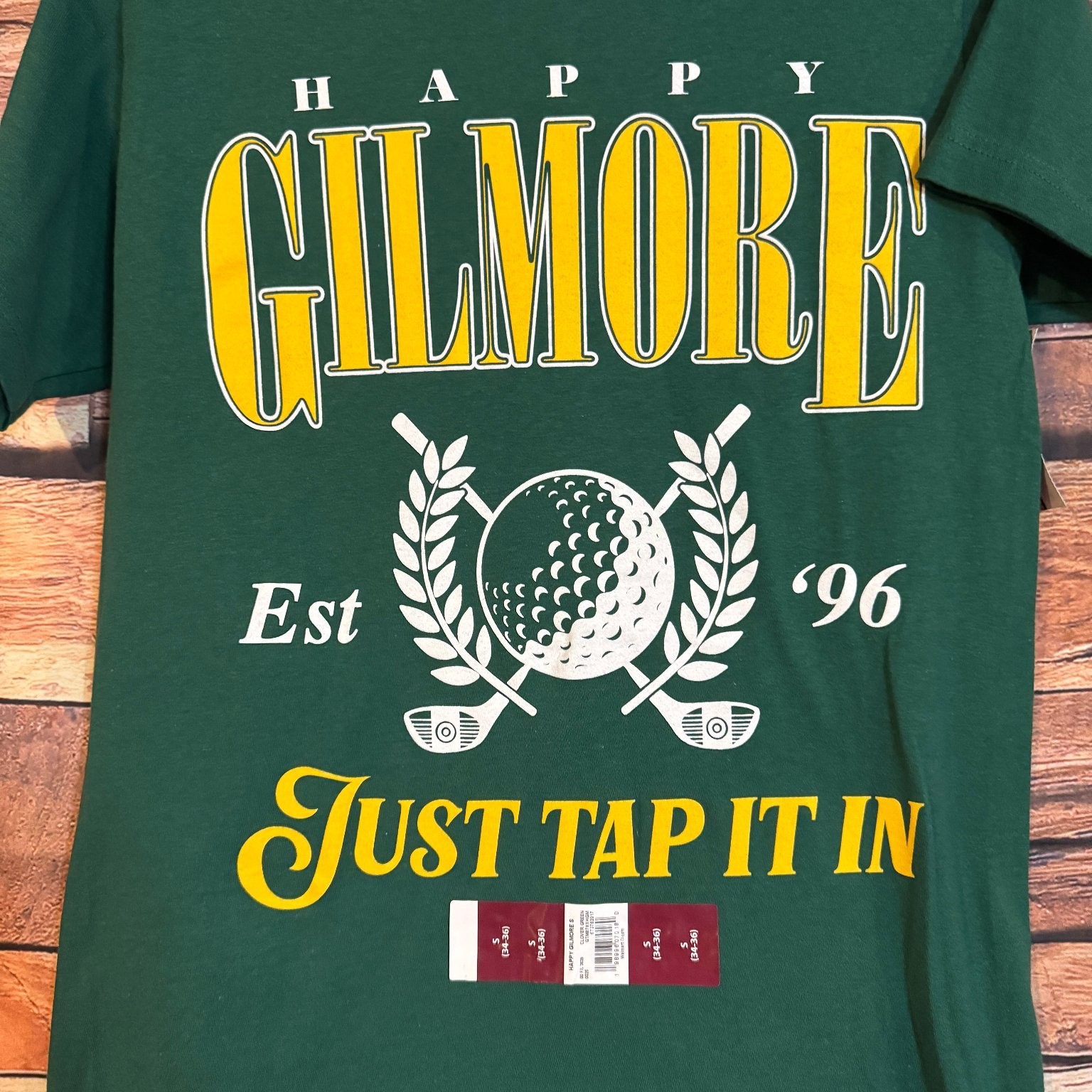 Happy Gilmore Men's Green S (34/36) Golf Movie Graphic T-Shirt Cotton Tap It In gallery