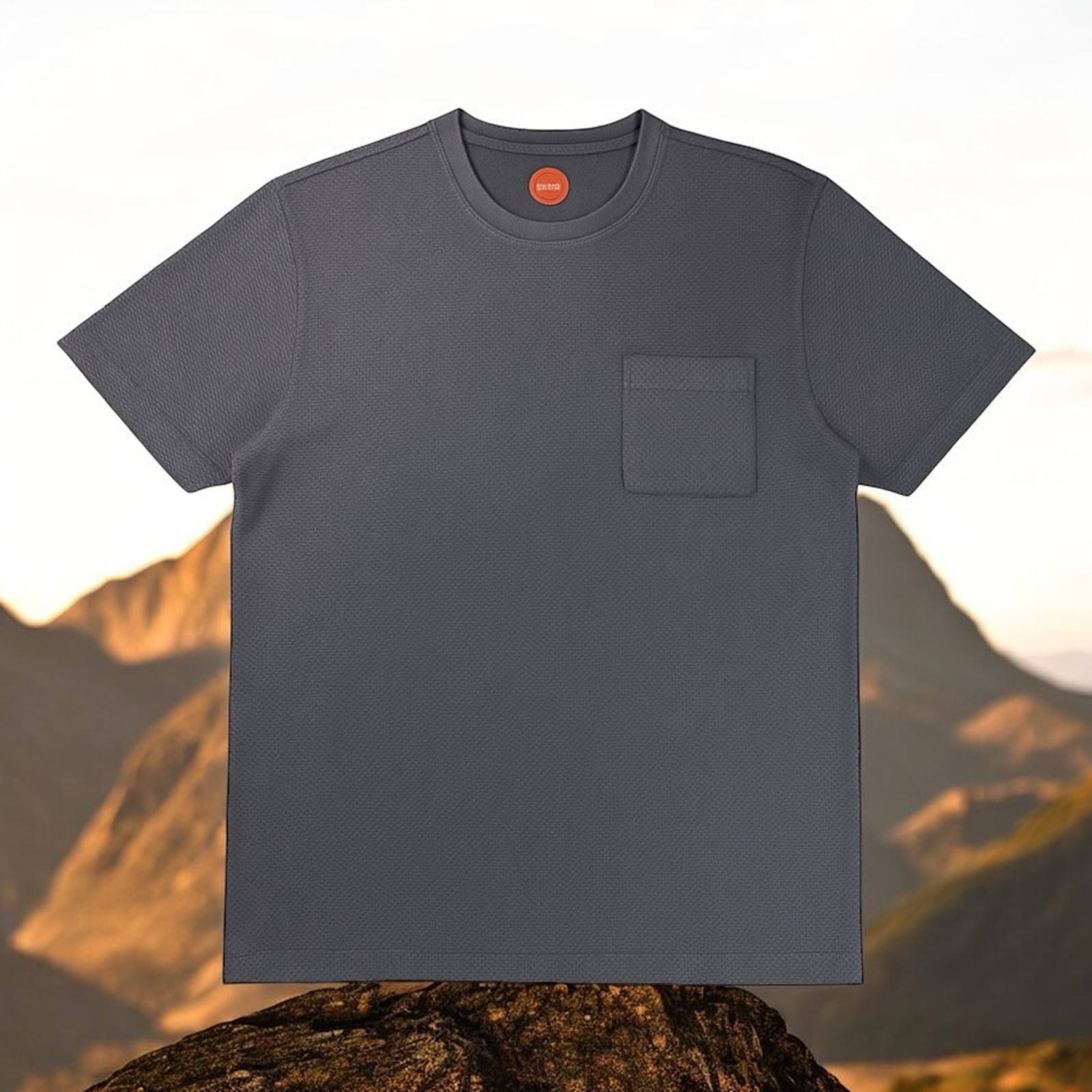 Common People Popcorn Texture Shirt Garment Dye Relaxed Fit Gray M Ribbed Sleek gallery