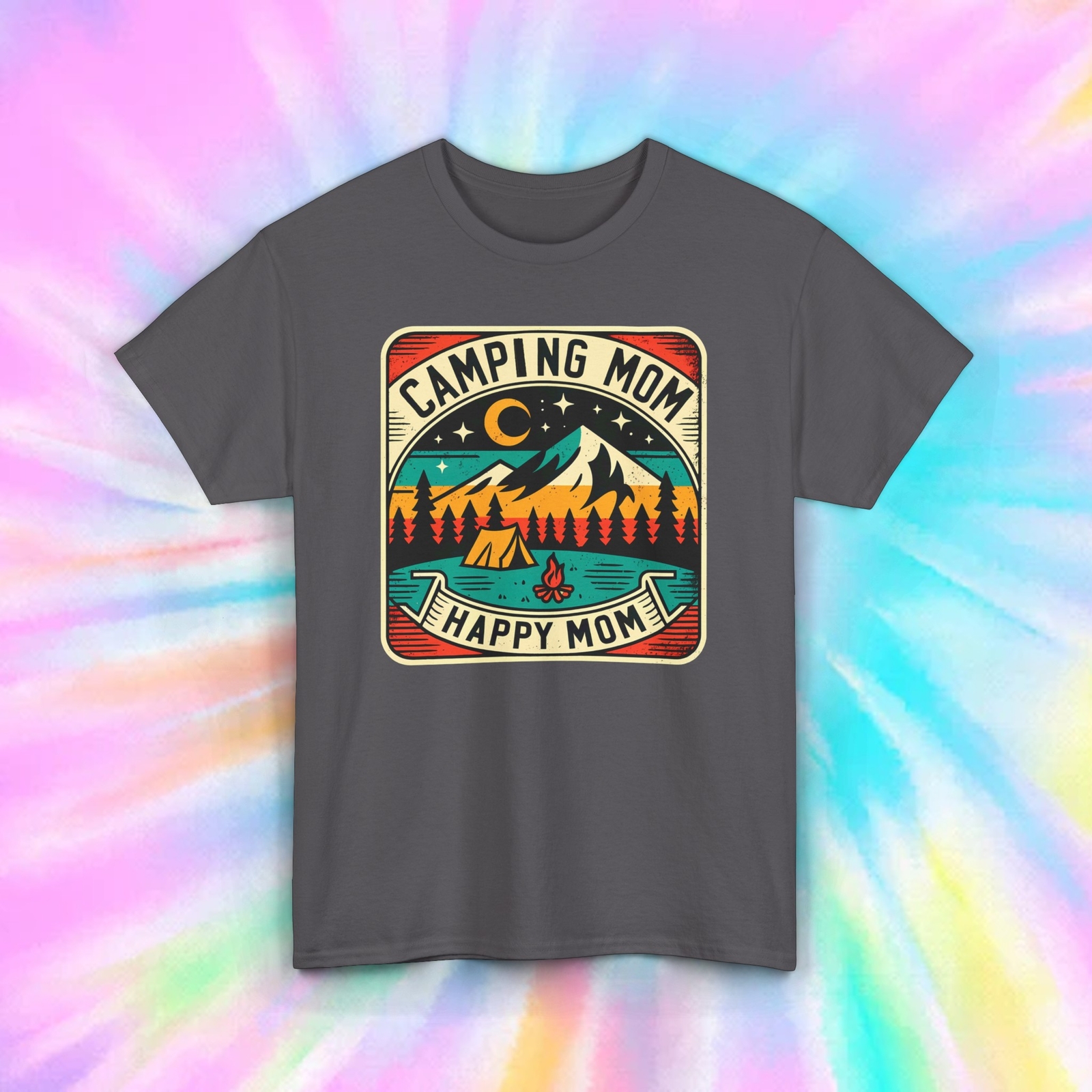 Camping Mom Happy Mom T-Shirt | Outdoor Adventure Tee S-5XL gallery