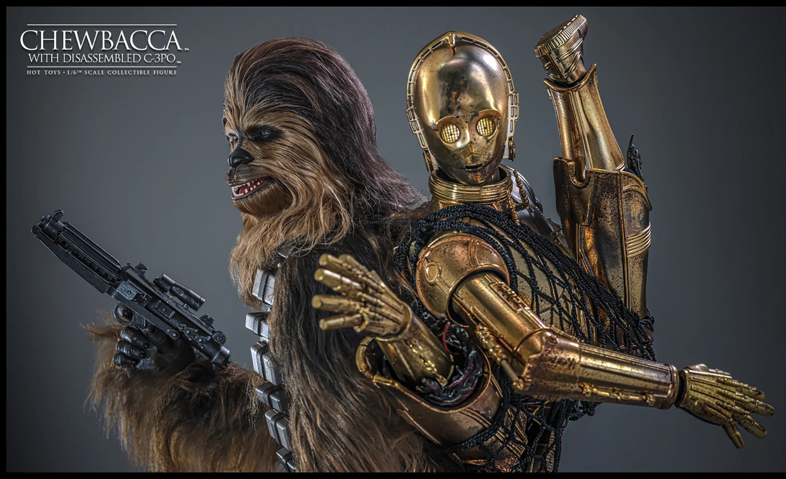 Chewbacca with Disassembled C-3PO  Sixth Scale Figure Hot Toys