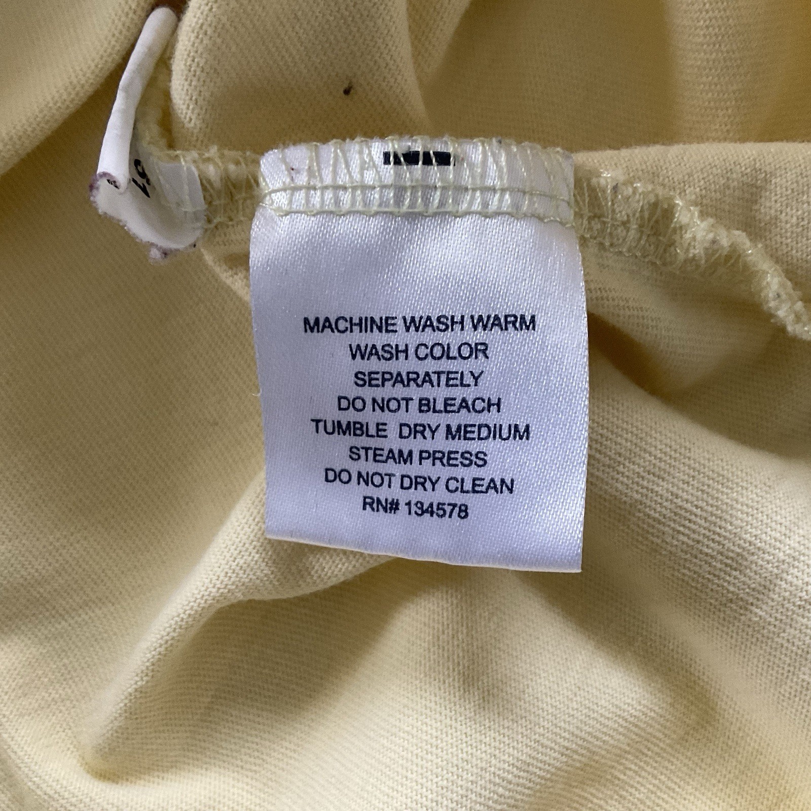 Vineyard Vines Long Sleeve Whale Pocket Tee Sz S Pale Yellow Coastal Everyday gallery
