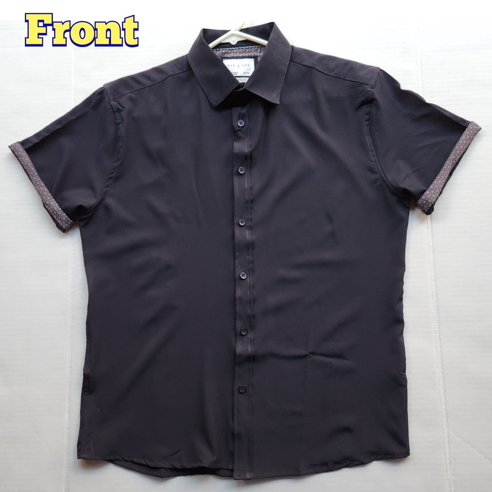 Day & Age Men's Apparel w-way Stretch Black Polo Shirt - Size: Medium gallery