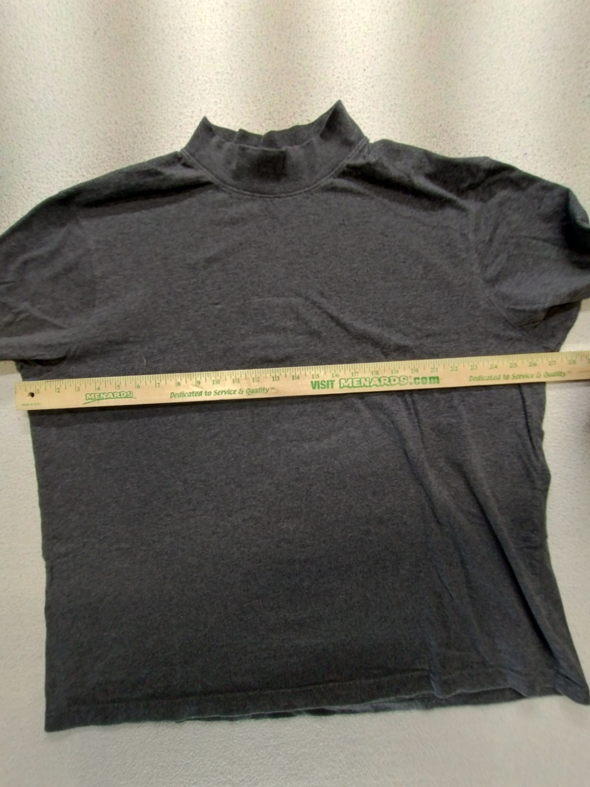 LL Bean Carefree Unshrinkable Mockneck Shirt 2XL Gray Warm Casual Outdoor 508112 gallery