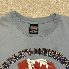 Harley Davidson Motorcycle T-shirt St. John Canada Men XL 2004