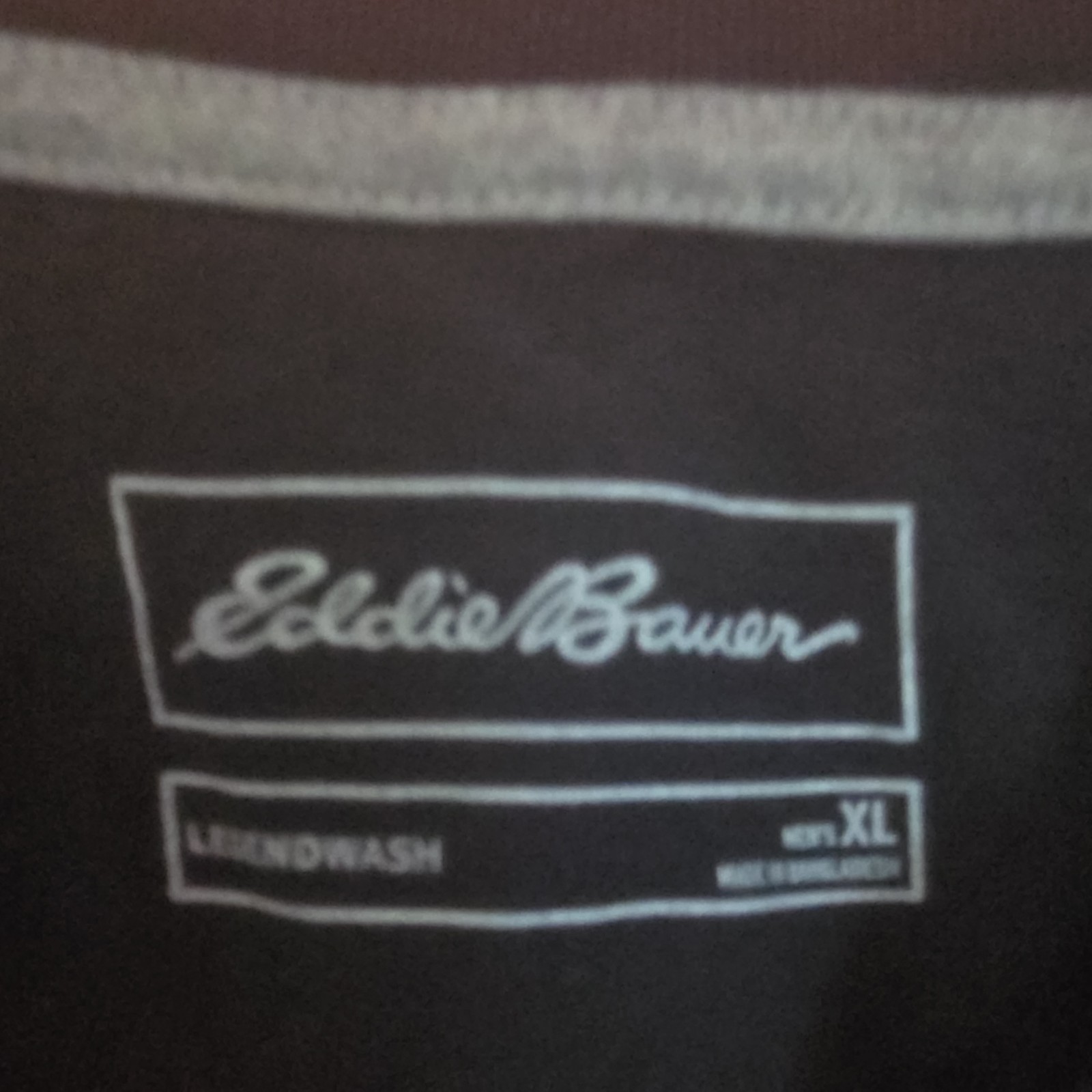 Eddie Bauer LegendWash Men's Solid Crew Neck Short Sleeve Black T-Shirt XL gallery
