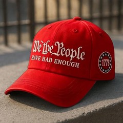 We The People Baseball Cap, Embroidered Have Had Enough 1776 Star Badge Hat f…