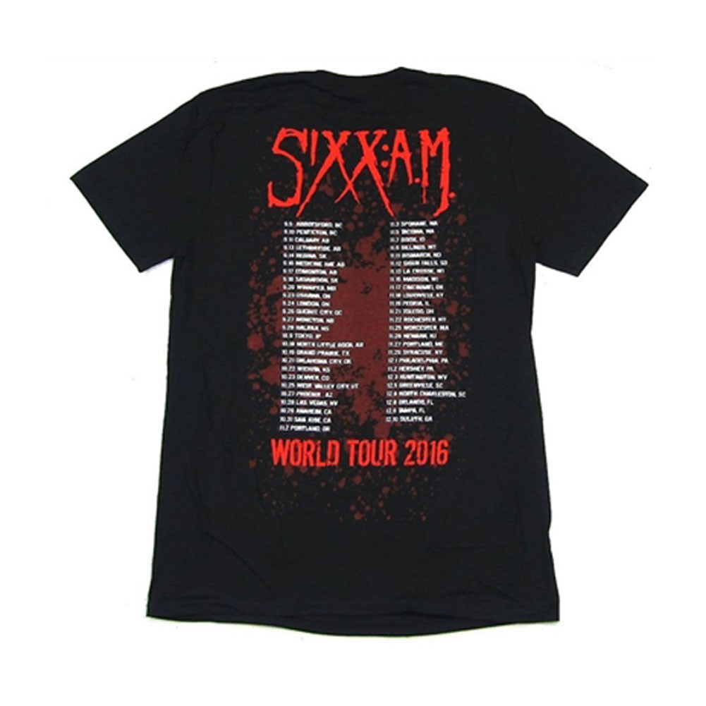 Men's Sixx A.M. Live World Tour 2016 T-shirt XX-Large Black gallery