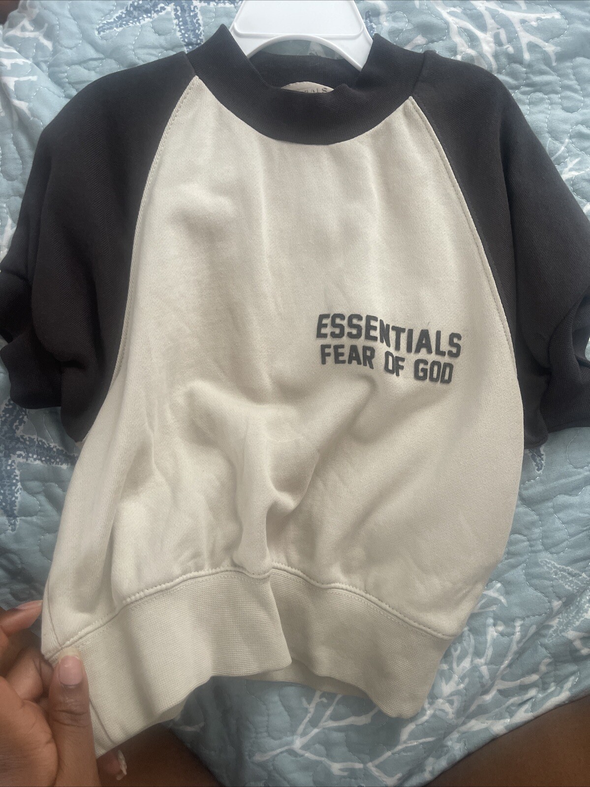 Fear of God Essentials Cloud Dancer T Shirt Unisex Size XS (Runs Large) FLAW