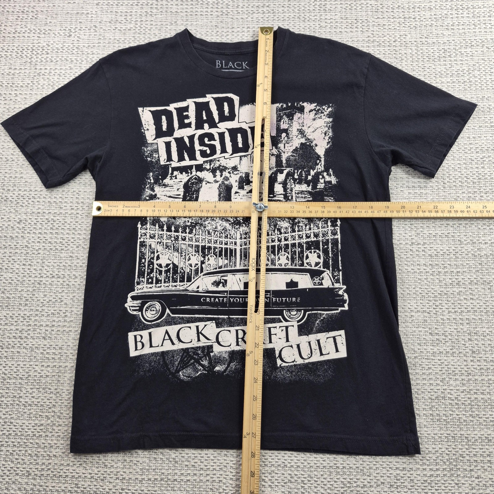 Blackcraft Cult Shirt Mens Medium Black Dead Inside Hearse Graphic Tee Gothic gallery
