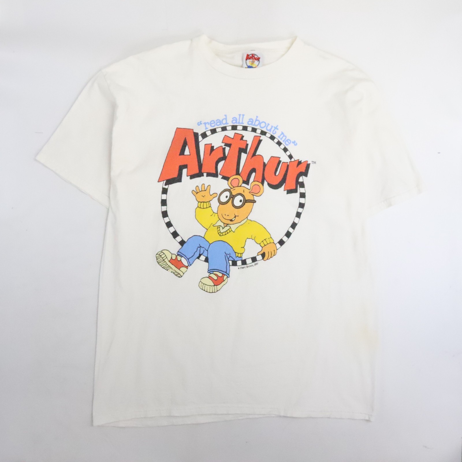 Vintage Arthur Read All About Me T-Shirt Size XL Marc Brown 1997 90s gallery