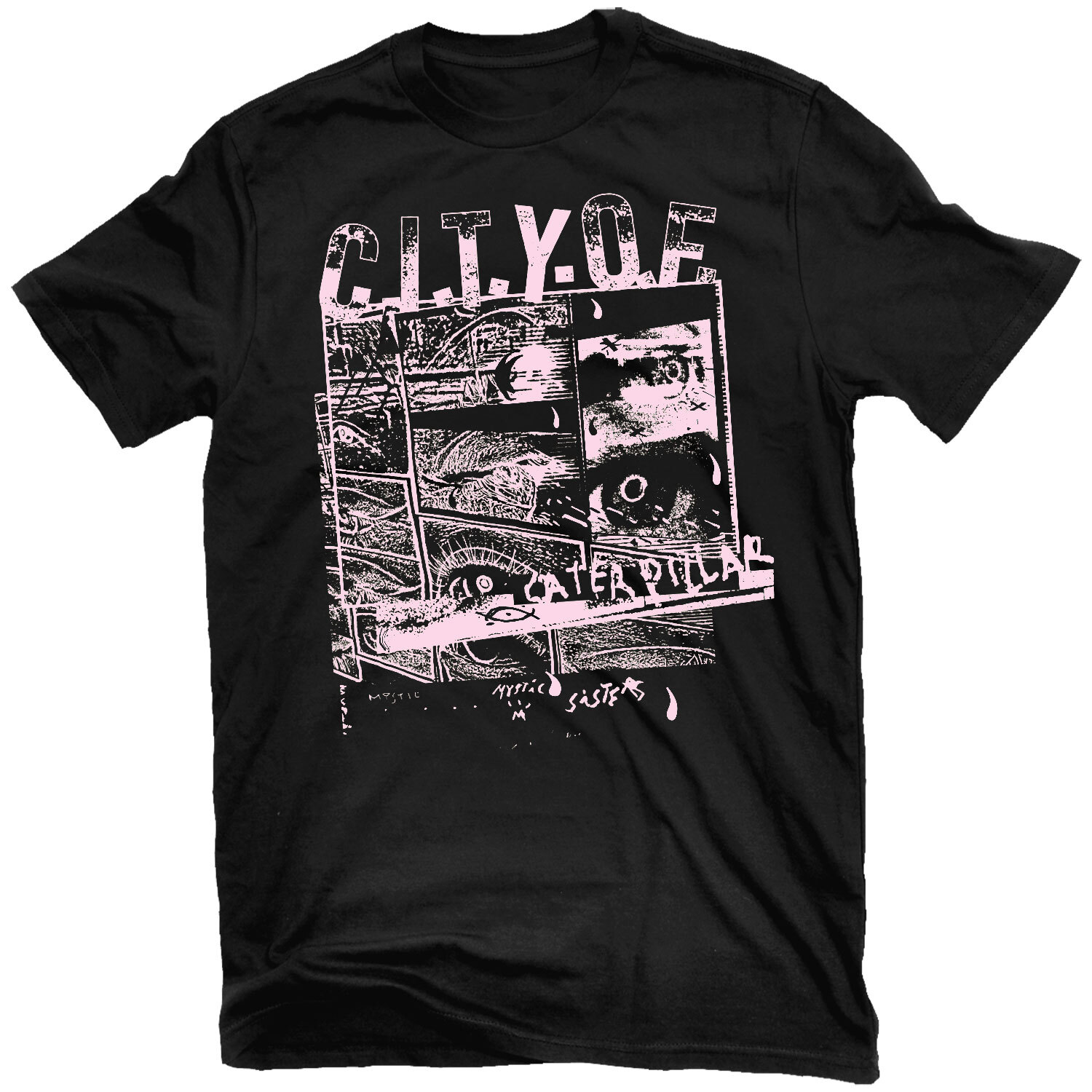CITY OF CATERPILLAR Mystic Sisters T-Shirt NEW! Relapse Records  TS4707