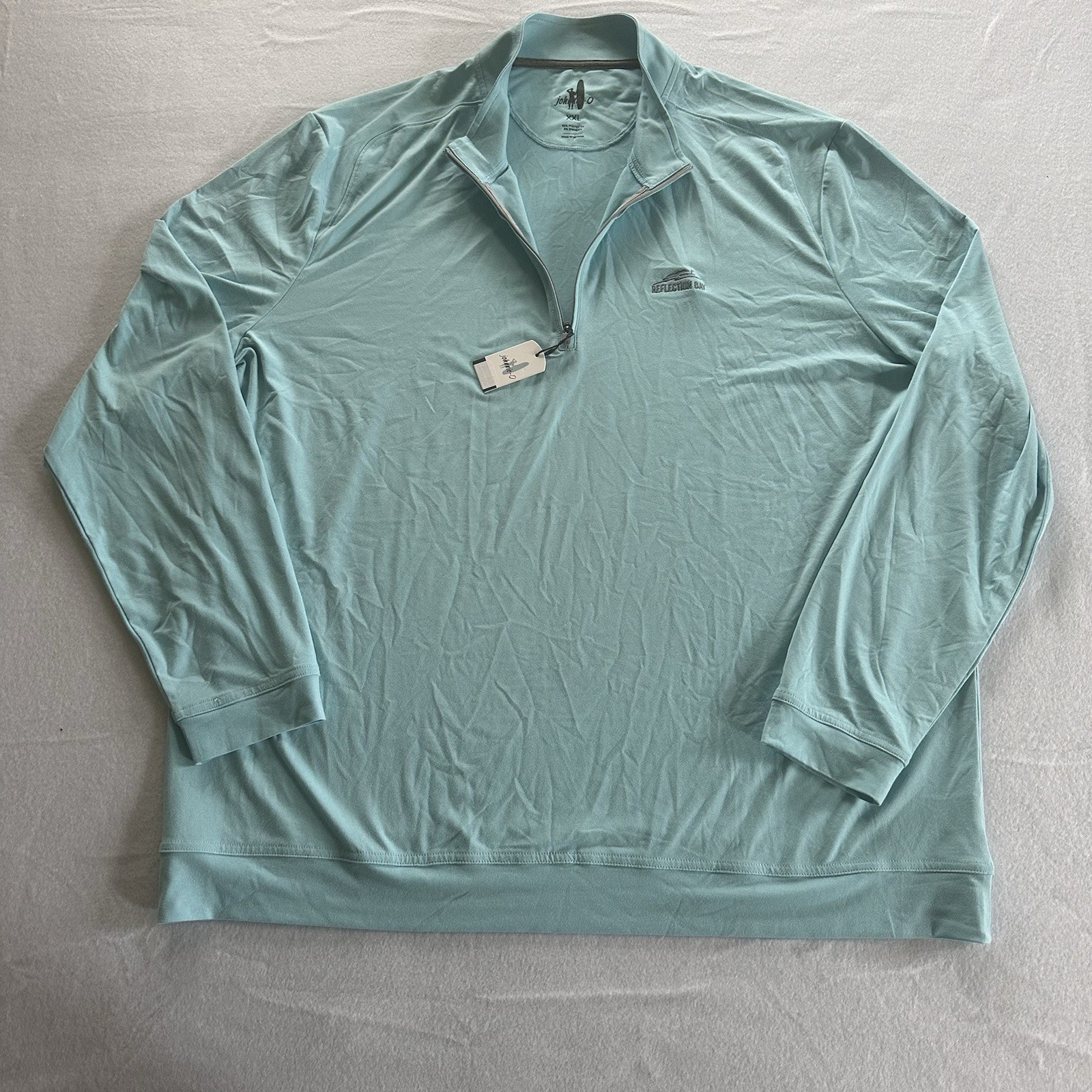 Johnnie-O 1/4 Zip Pullover Long Sleeve Shirt Reflection Bay Golf Men’s XXL NWT