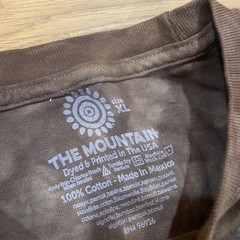 NWOT The Mountain Crazy Cymbal Monkey T Shirt Adult Size XL Tie Dye Brown
