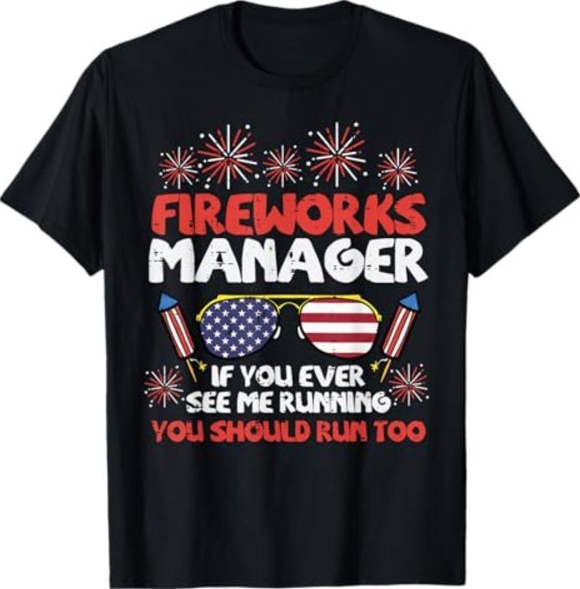 Fireworks Director Run Funny Fourth of July 4th Men Women T-Shirt gallery