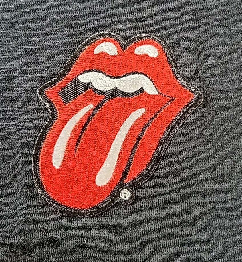 Spencer’s The Rolling Stones Black Embroidered T Shirt Adults Size X-Large New gallery