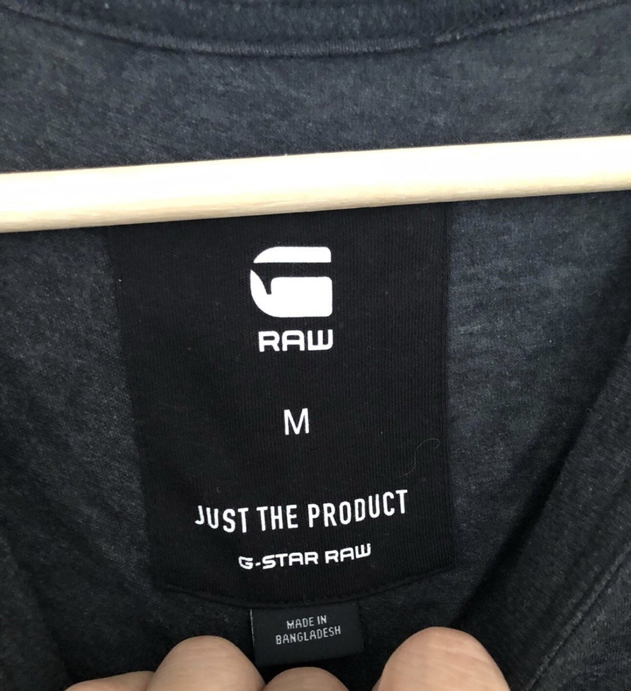 G-Star Raw Men GEULI R T Long Sleeve Logo T-Shirt Jersey Charcoal Size M NWOT gallery