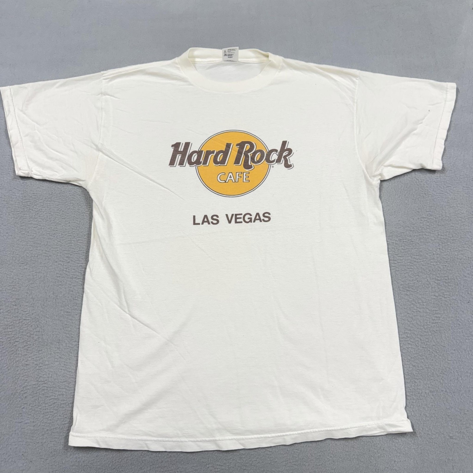 Vintage Hard Rock Cafe Shirt Mens XL White Las Vegas Logo Graphic Tee Music gallery