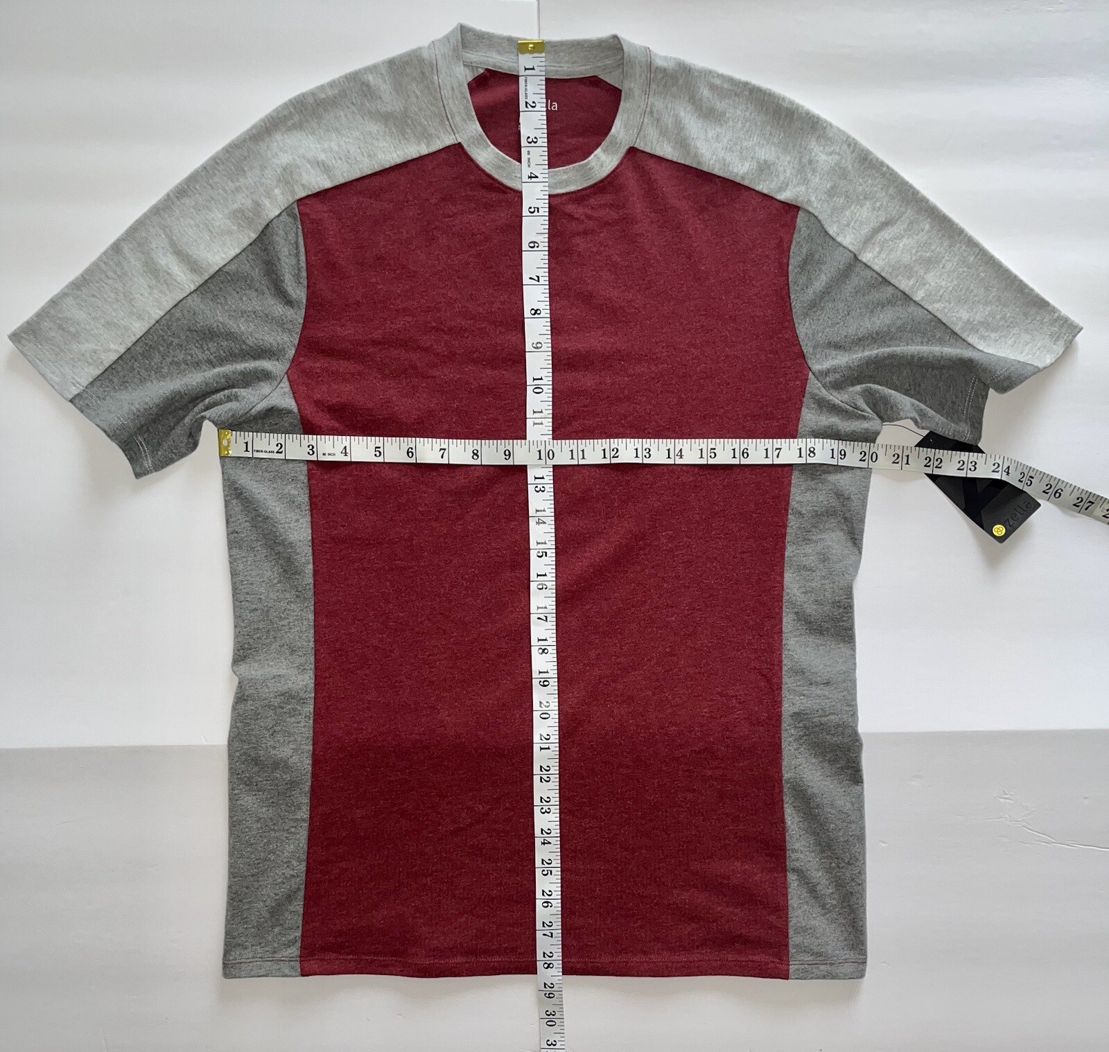 Zella Men’s T-Shirt Size M NWT Grey/Red. 33 gallery