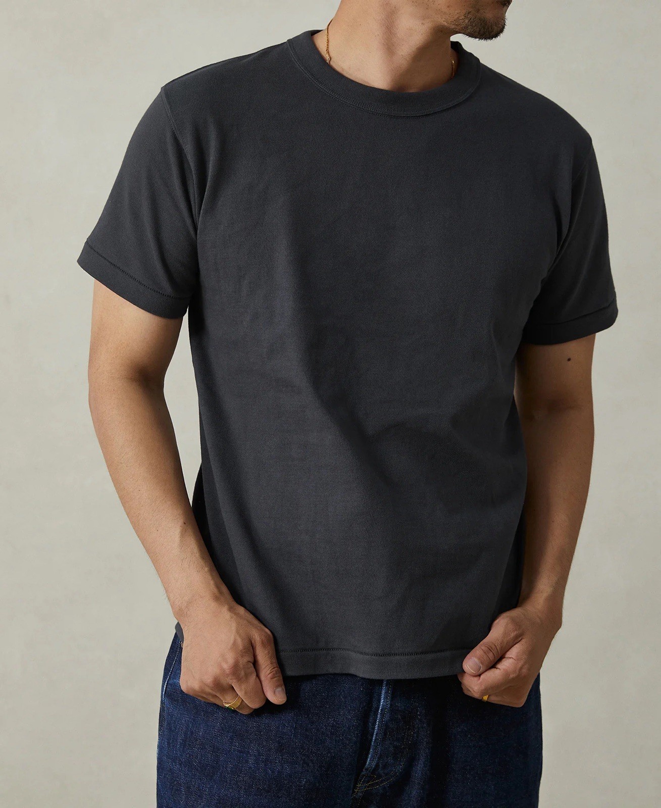 Loopwheel Tubular Athletic T-Shirt Vintage BlackBronson Mfg Co L USA SHIP gallery