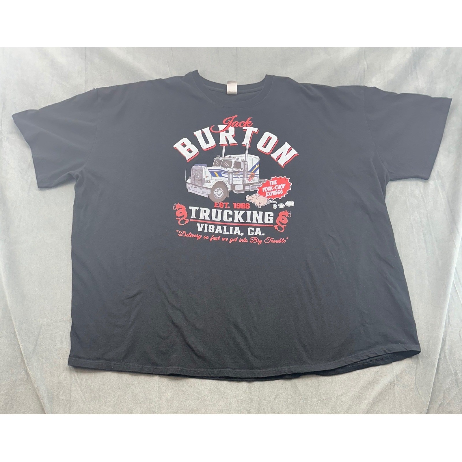 Big Trouble in Little China Jack Burton Trucking TShirt Black Mens 5XL Cotton gallery