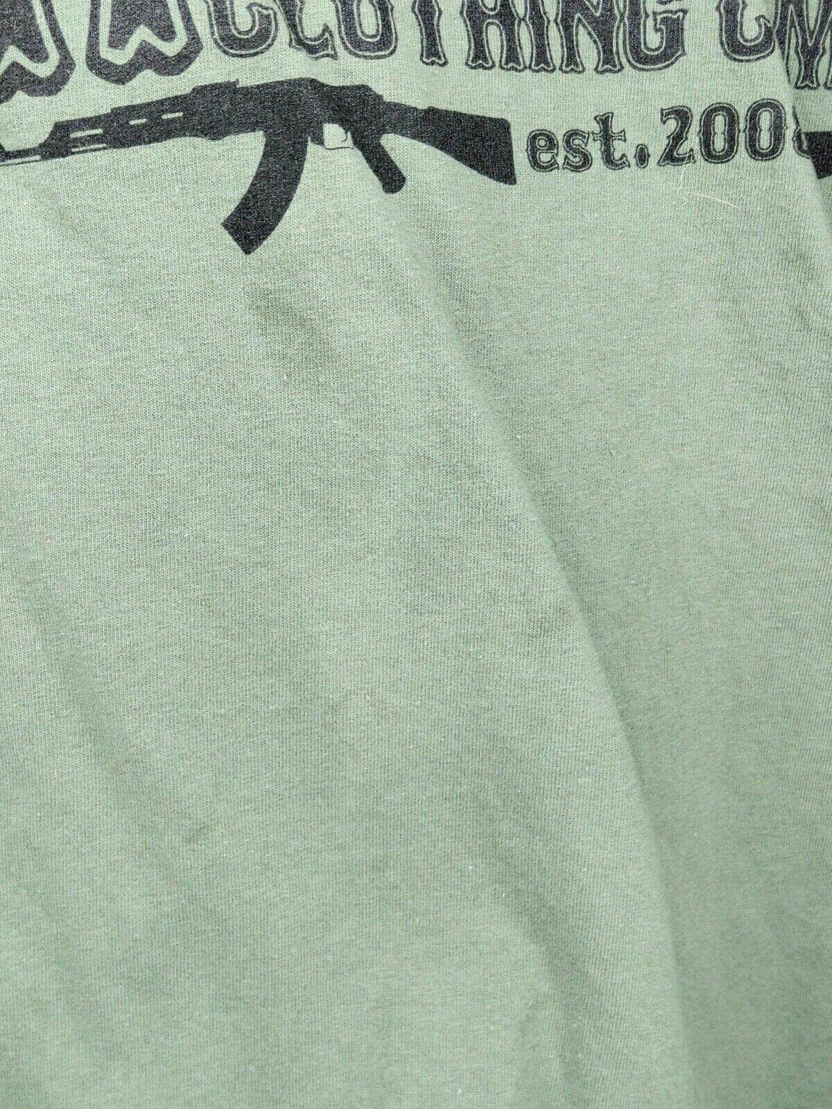 Headshot Combat Culture Clothing Adult Men's Medium Green Long Sleeved T-Shirt gallery