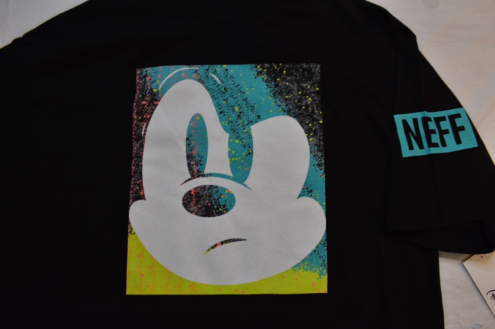 Neff X Disney Mens Mickey Mouse Attitude Graphic Black Shirt NWT S-XL gallery