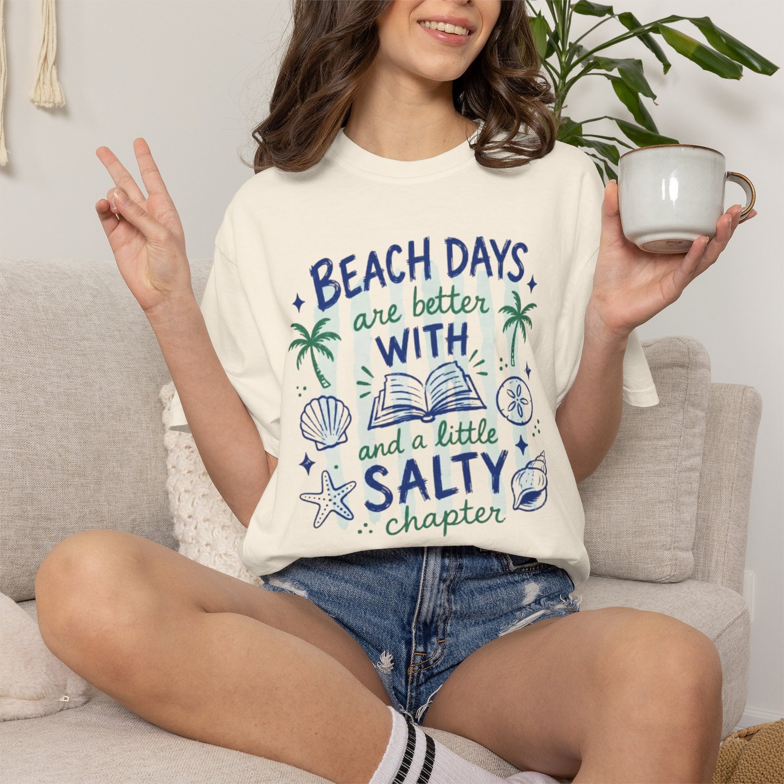 Beach Days Are Better With a Little Salty Chapter T-Shirt | Comfort Colors gallery