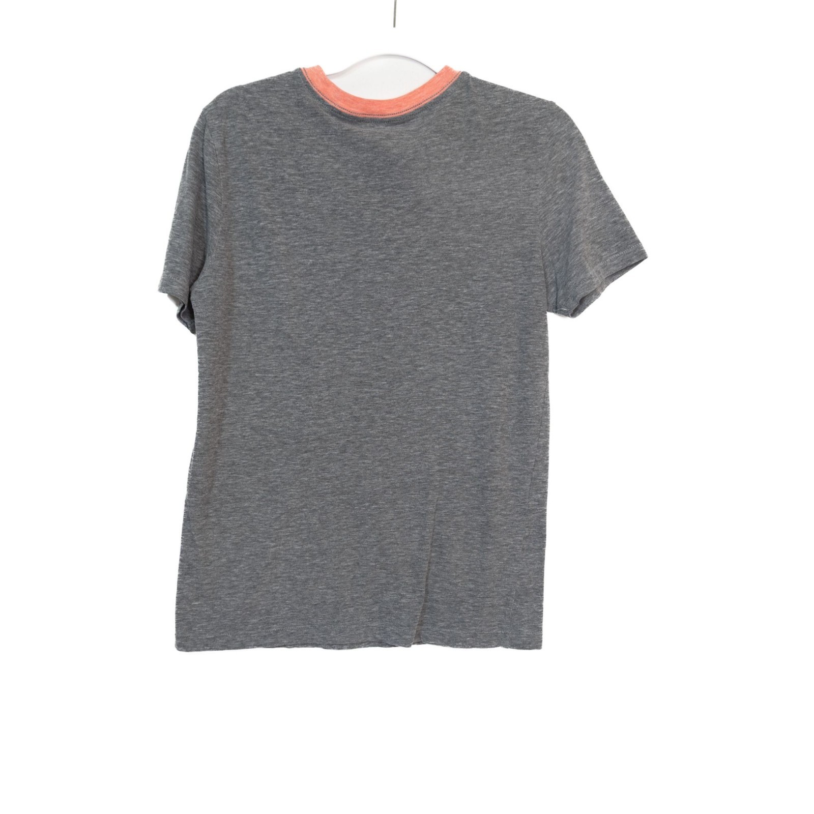 Arizona Jean Co. Size S Heather Gray & Coral Contrast Crew Neck Short-Sleeve gallery