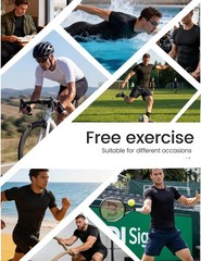 4 Pack Men’s Compression Shirts Short Sleeve Cool Dry Workout T-Shirt Undersh…