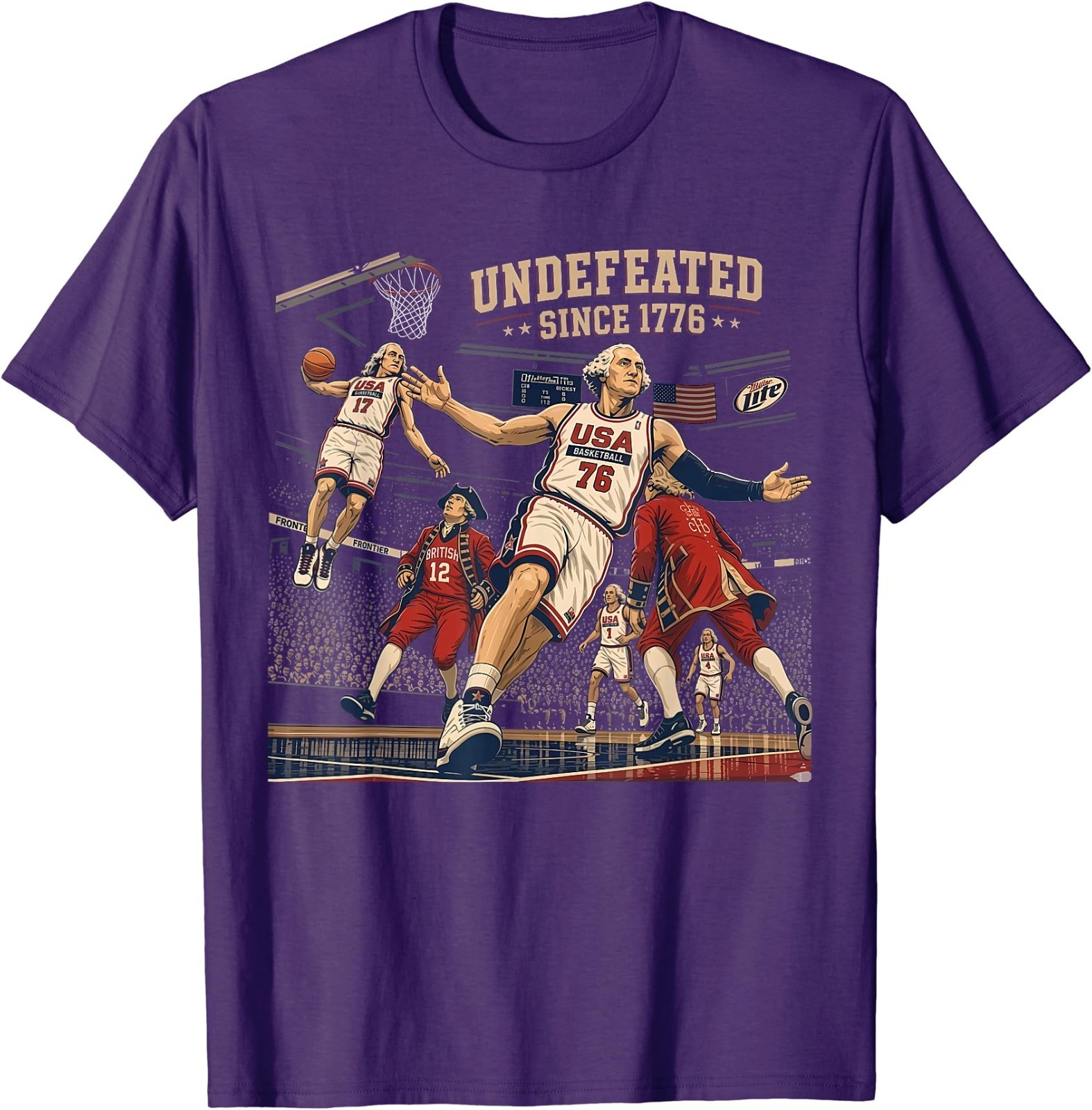 Undefeated Since 1776 America 4th of July Independence Day T-Shirt gallery