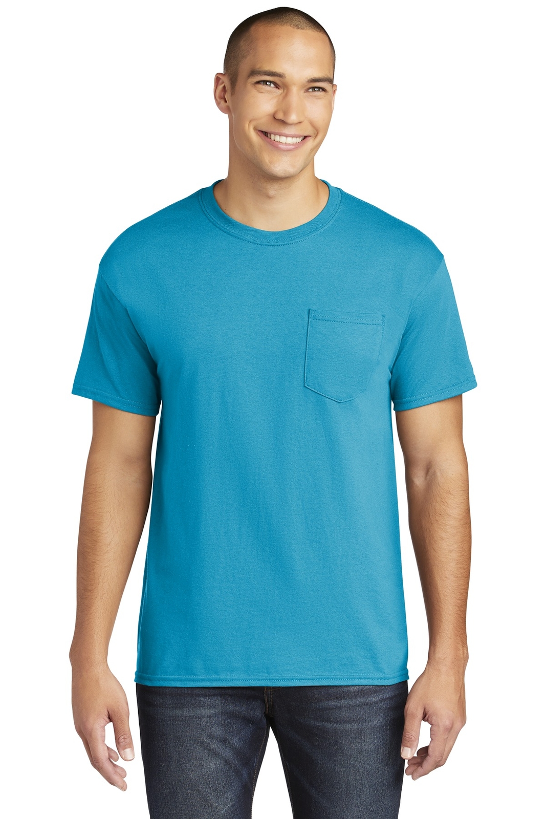 Pack Of 5 Gildan 5300 Mens Short Sleeve Heavy Cotton Stylish Pocket T-Shirt gallery