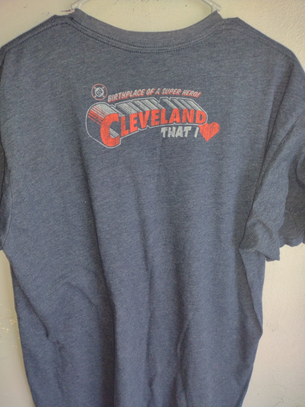 Superman,Born in Cleveland, Men's xlg T-shirt w NEW good/evil Figures,Cards gallery