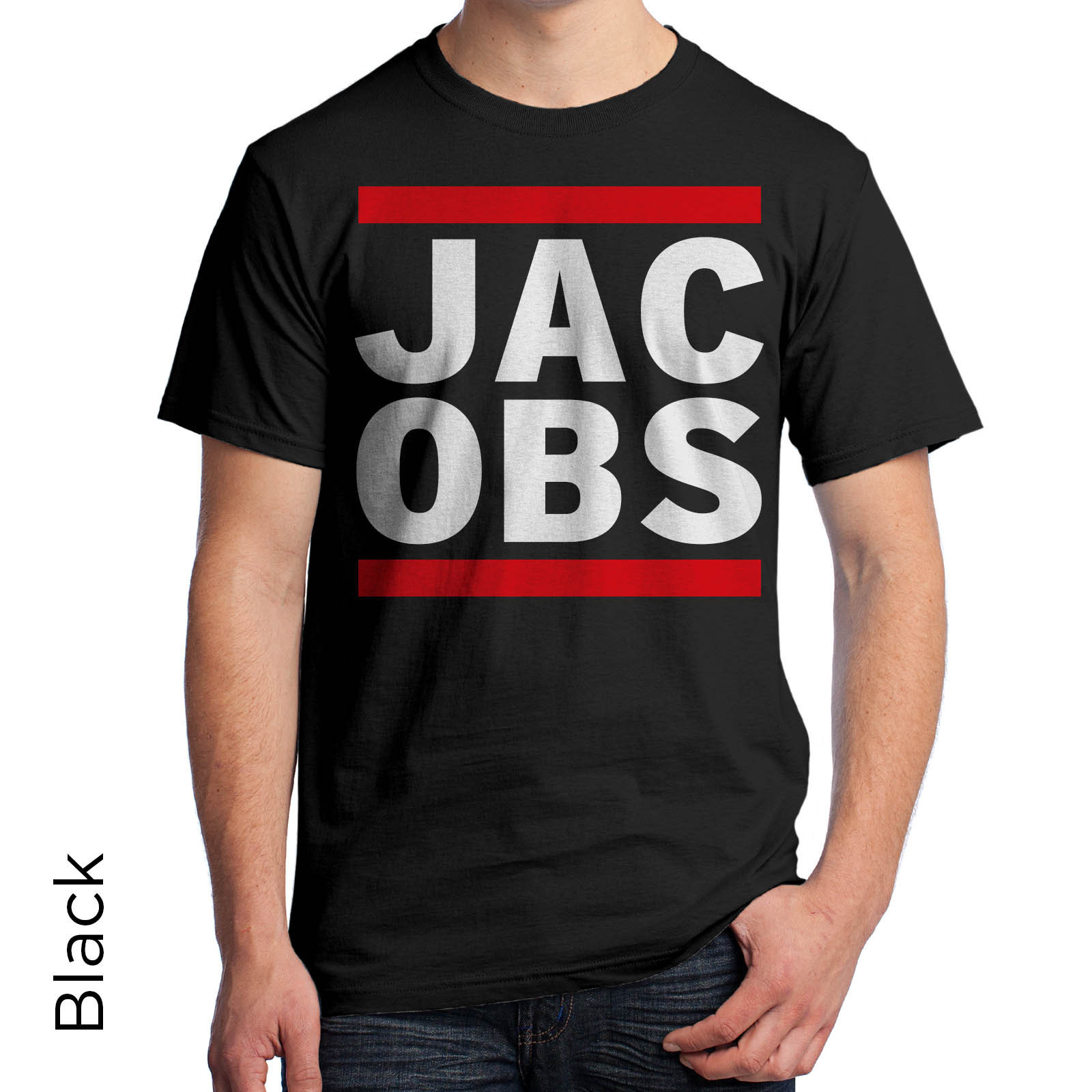 Jacobs Graphic T-Shirt 80’s Retro Shirt DJ Music Urban Hip Hop