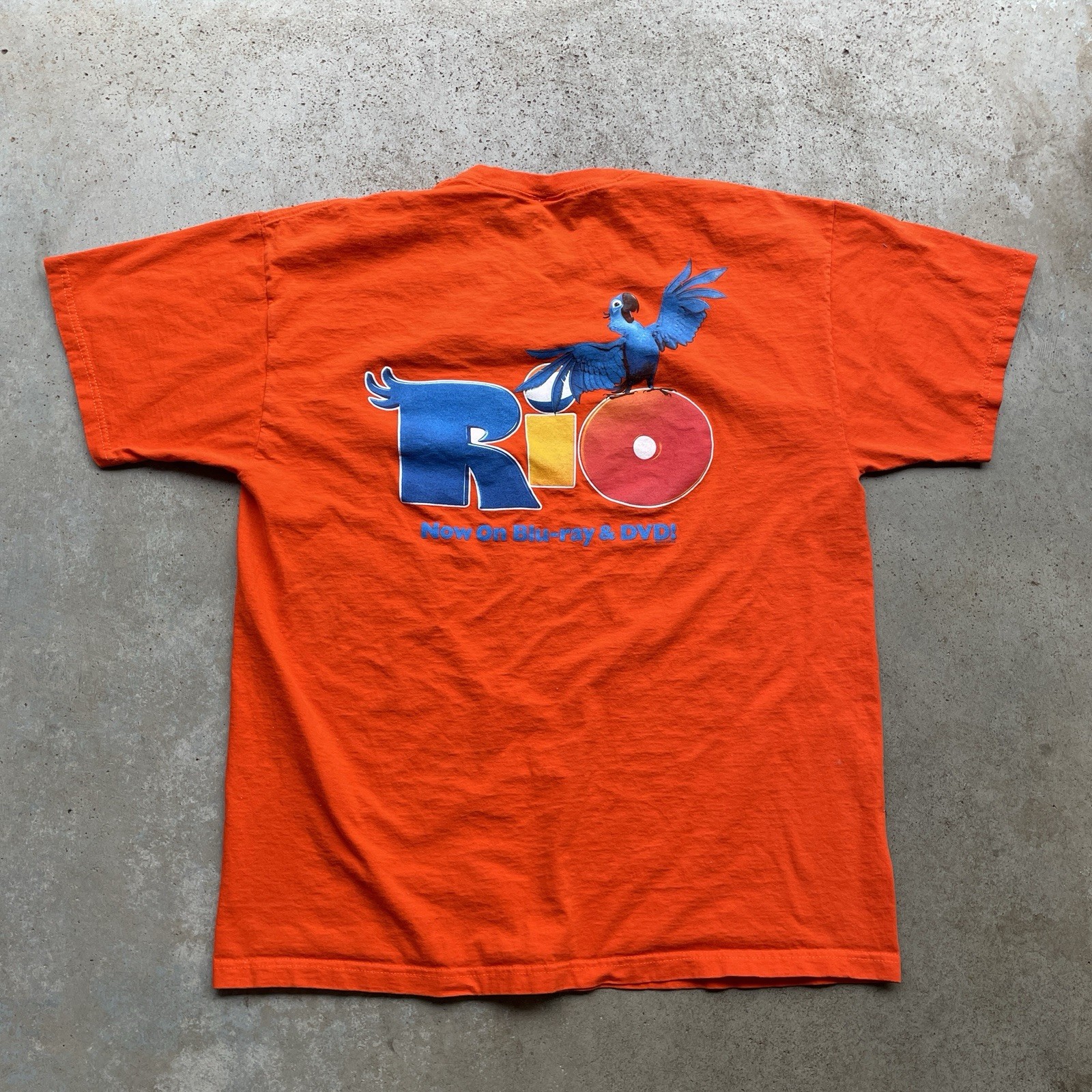 2011 Rio Movie DVD / Blu-Ray Promo T-Shirt Orange Men's XL Regular gallery