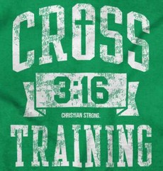 Cross Training Christian Religious Athletic Adult Short Sleeve Crewneck Tee