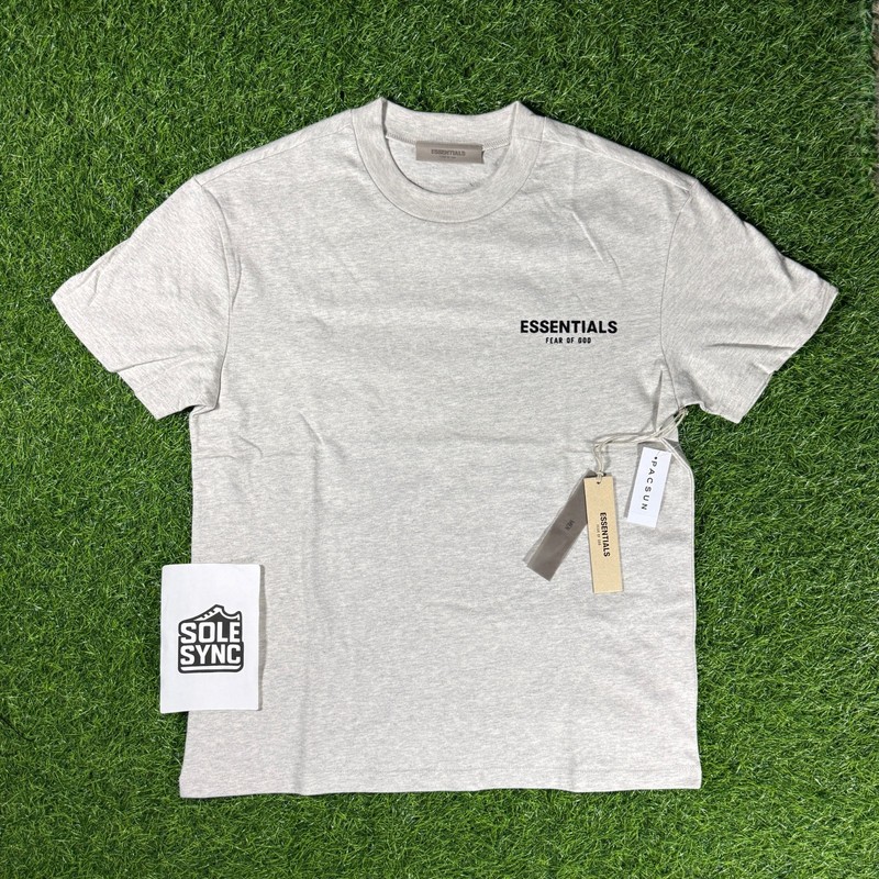 Fear of God Essentials T-Shirt SS22 Light Oatmeal – 100% Authentic (XXS-XXL)