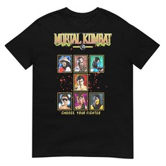 Mortal Kombat Choose Your Fighter Arcade Screen Video Game T-Shirt