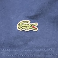 Lacoste Paris Original Crocodile Logo Blue T Shirt Regular Fit Men’s Size 6 (XL)