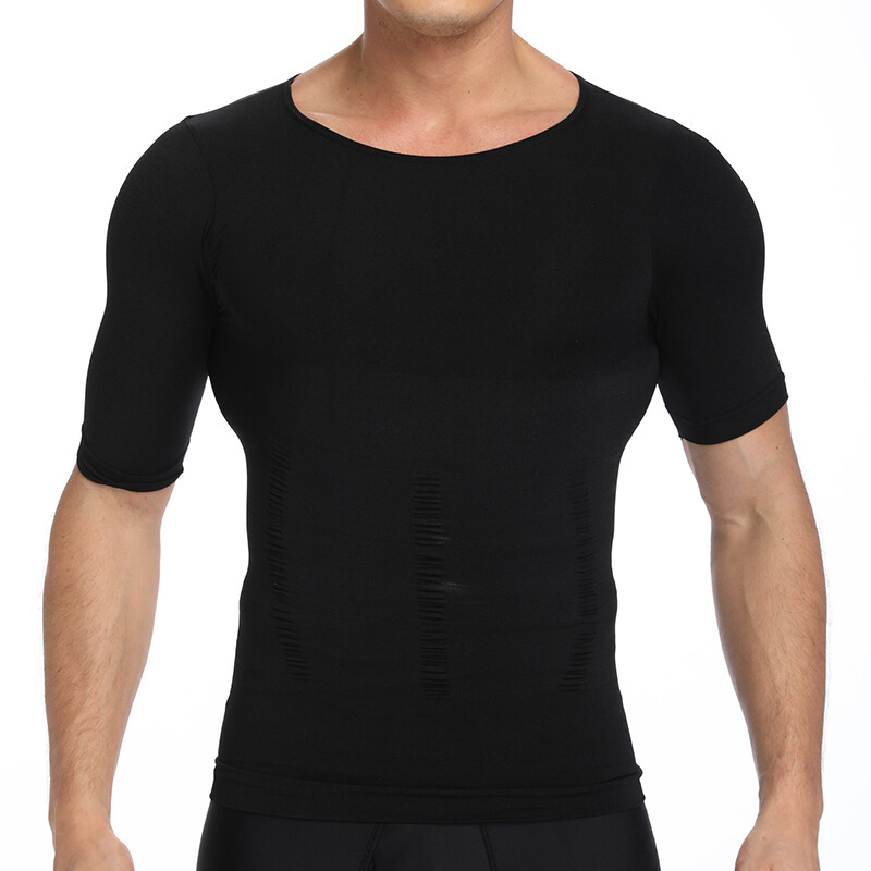 Men Compression Shirt Weight Loss Muscle T-Shirt Body Shaper Slimming Tank Tops gallery