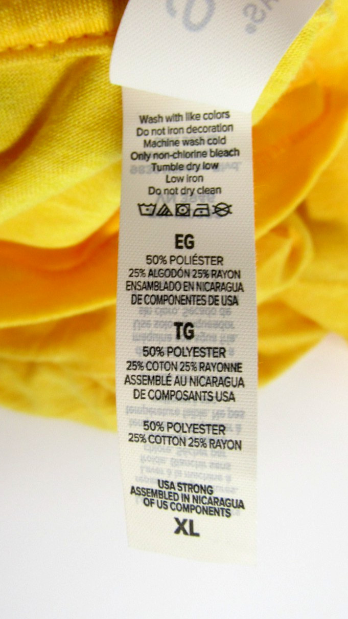 (Qty 12) Bella + Canvas XL Yellow/ Gold Short Sleeve T-Shirts - 50% Poly Blend gallery