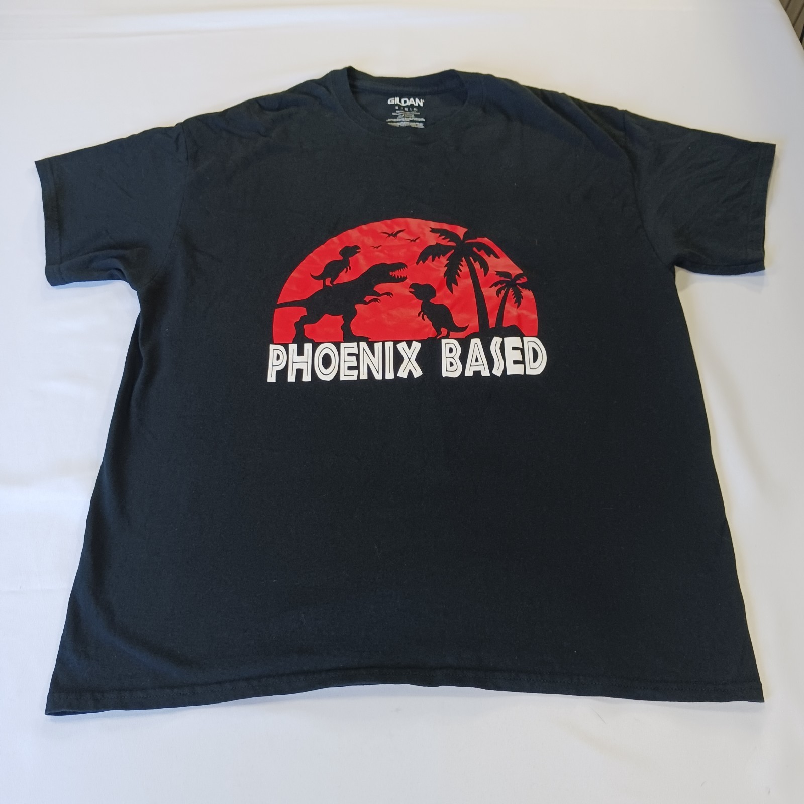 Phoenix Based RN#145424 Men's Black Cotton Graphic T-Shirt Short Sleeve Size XL gallery