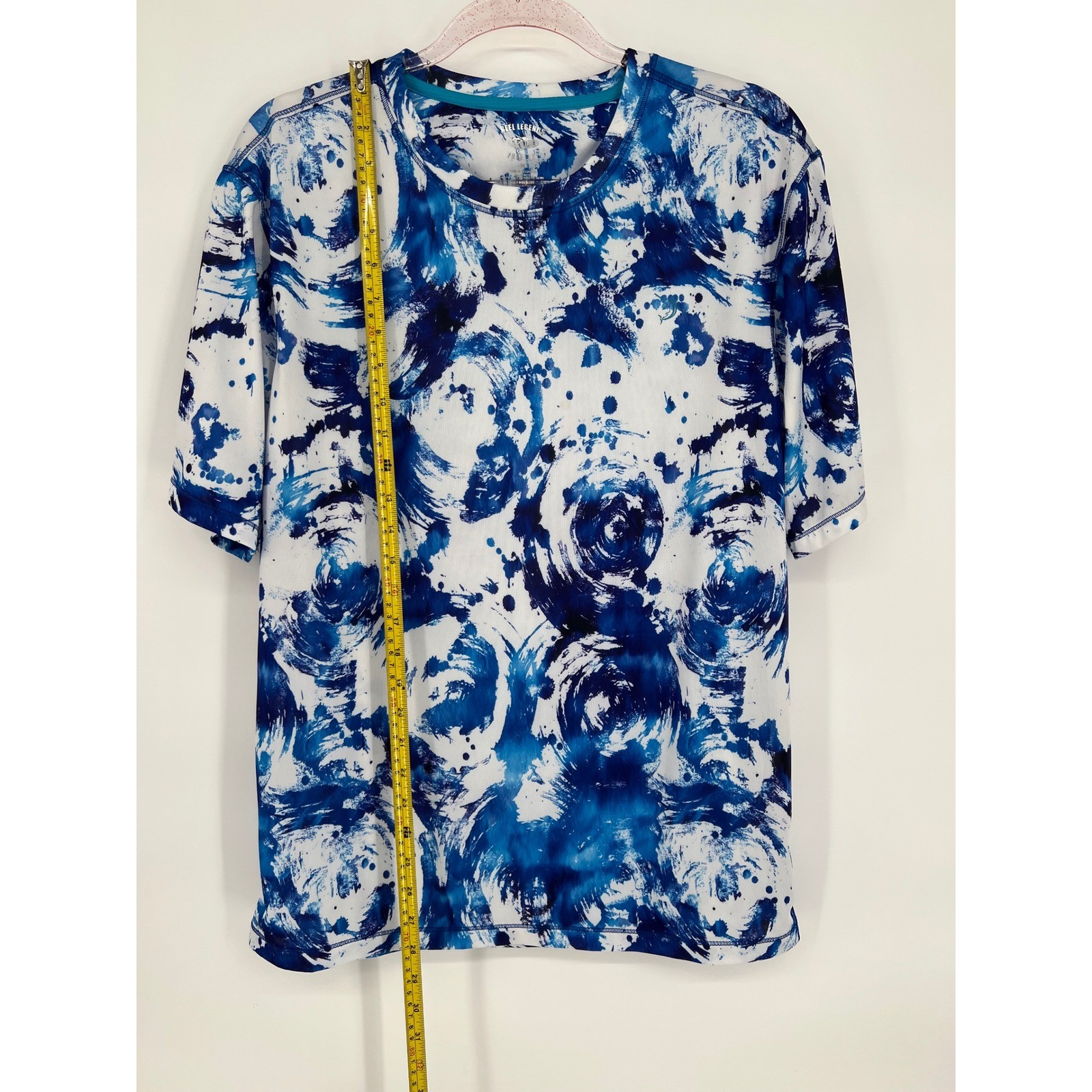 Reel Legends Freeline T-Shirt Blue White Graphic Print Short Sleeve Mens M gallery