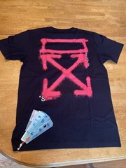 Off-White Chinese New Year S/S Slim Black Red Tee Men’s Med NWT *$610.00* COA