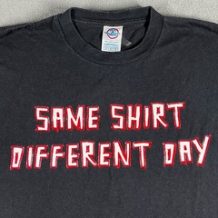 Same Shirt Different Day Tee Size M Black Delta Pro Weight Funny Graphic Top