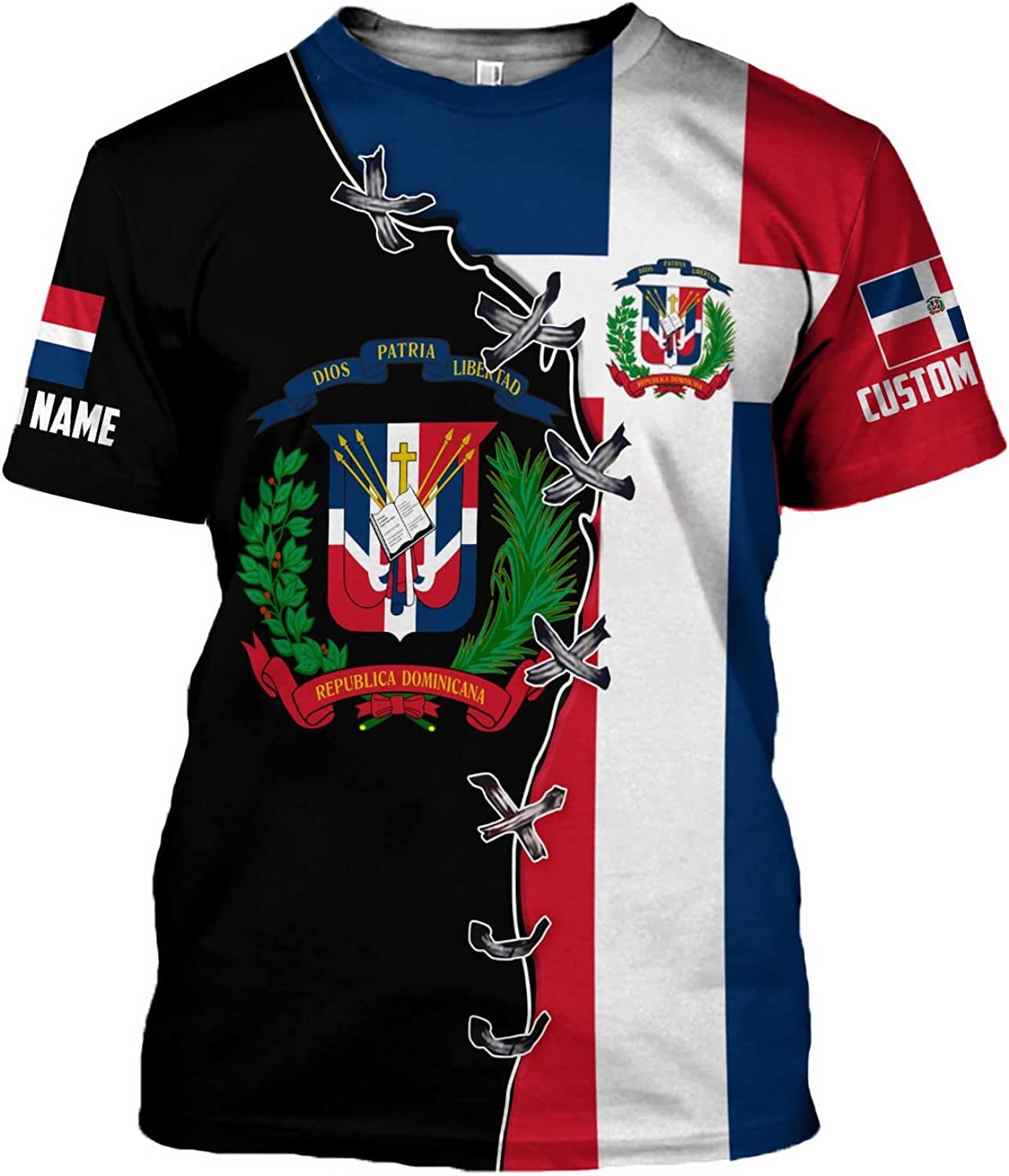 Personalized Dominican Republic Shirts 3D, Republica Dominicana Tshirt, Dominica gallery
