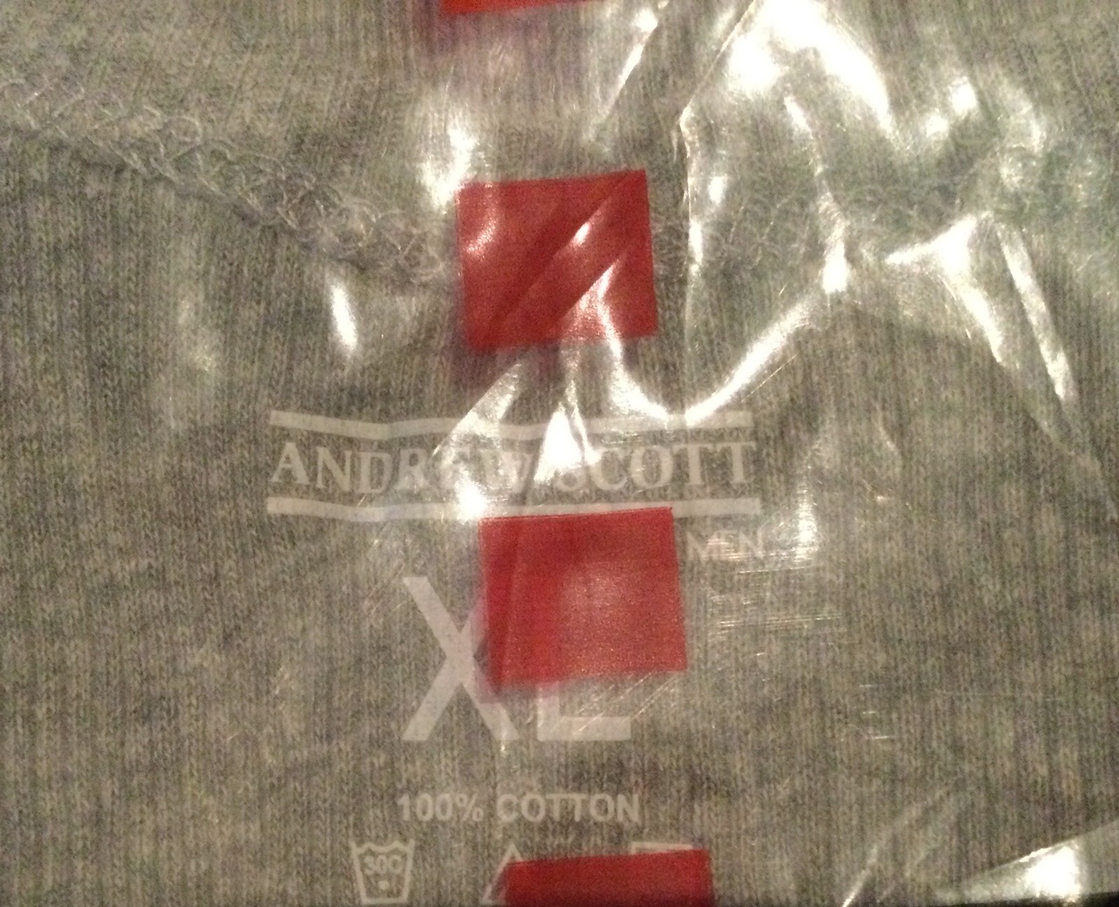 Andrew Scott •Men's 9-Pack COTTON UNDERSHIRTS•Tank Top •Navy•Black•Gray •XL •NEW gallery