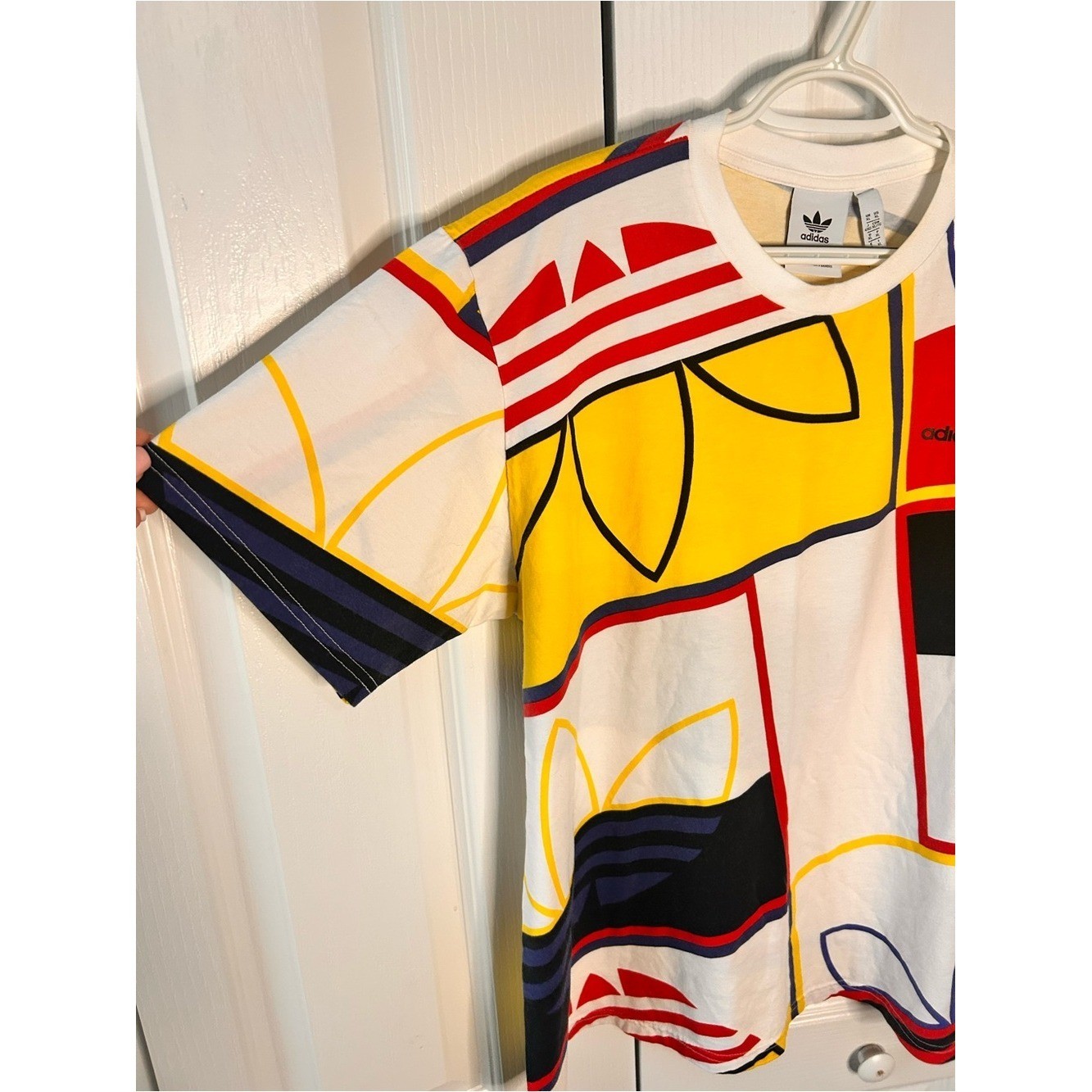 Adidas T-Shirt Men's XL Originals Logo Play Trefoil Short Sleeve Geometric gallery