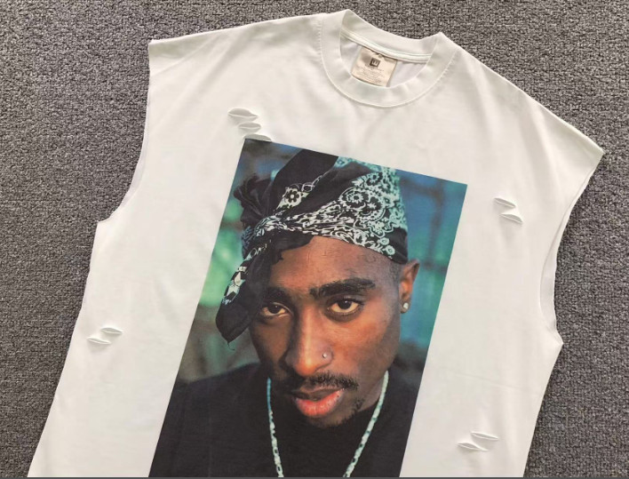 2Pac Legacy Oversized Graphic T-Shirt – White Streetwear Edition gallery