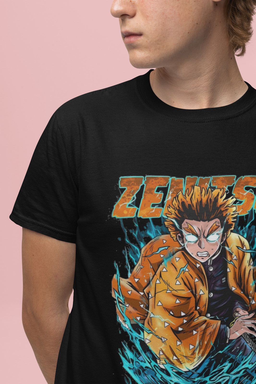 Demon Slayer Shirt Zenitsu Tshirt Tanjiro T-Shirt Muzan Doma Tee Inosuke Nezuko gallery